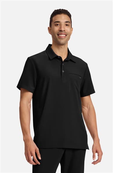 Cherokee Men's 3-Pocket Polo Collar Top
