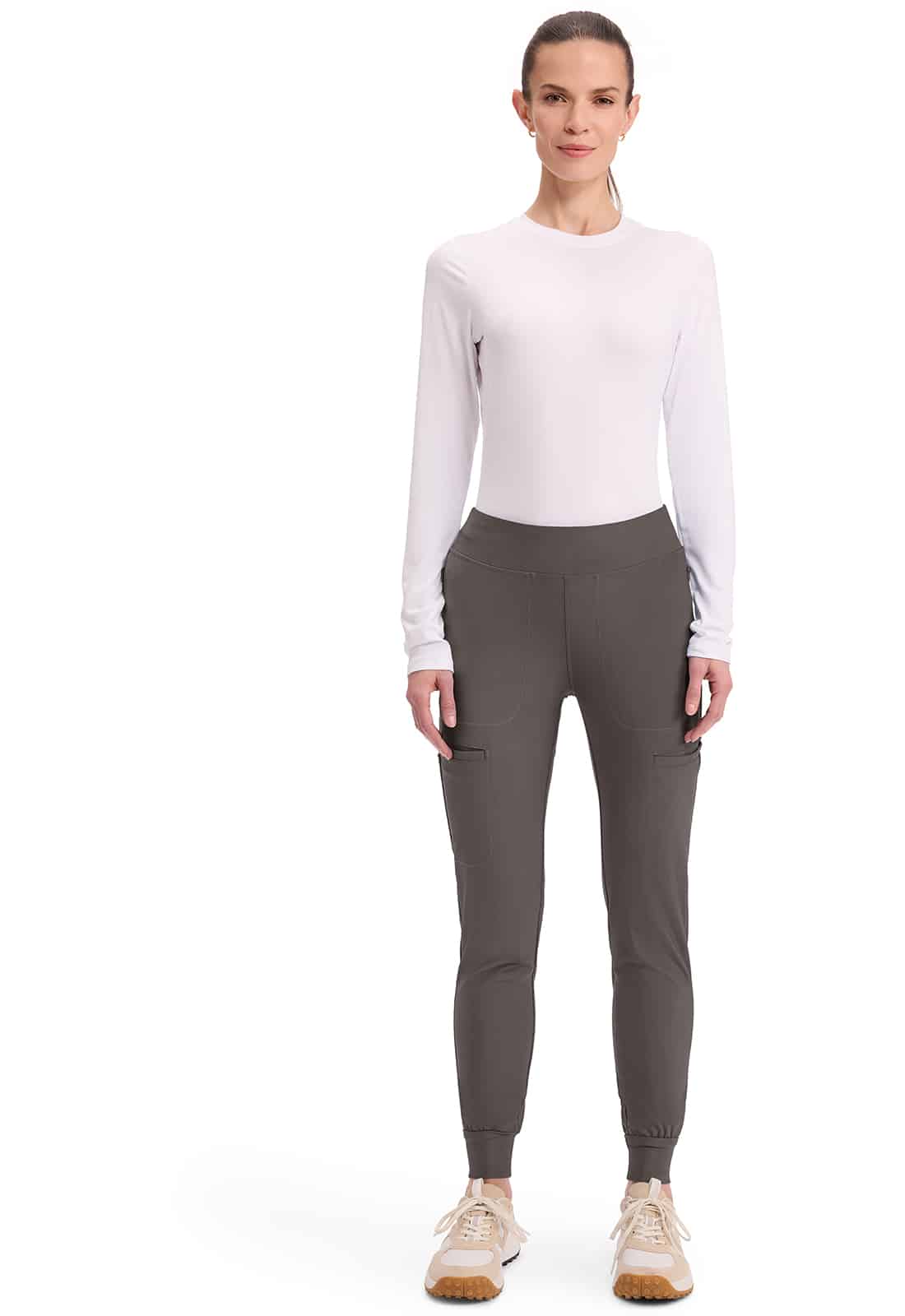 Cherokee Mid Rise Tapered Leg Drawstring Pant