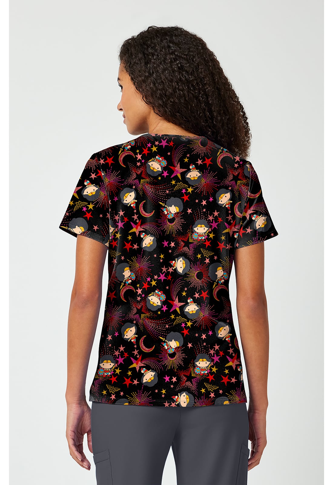 Print V-Neck Top - Image 2