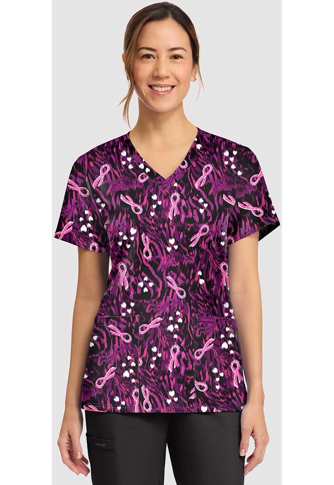 Women’s Print V-Neck Top